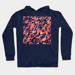 Camouflage - Coral light blue Hoodie